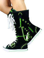 rawr xd black green scene aesthetic shoes