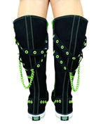 rawr xd black green edgy fashion outfit