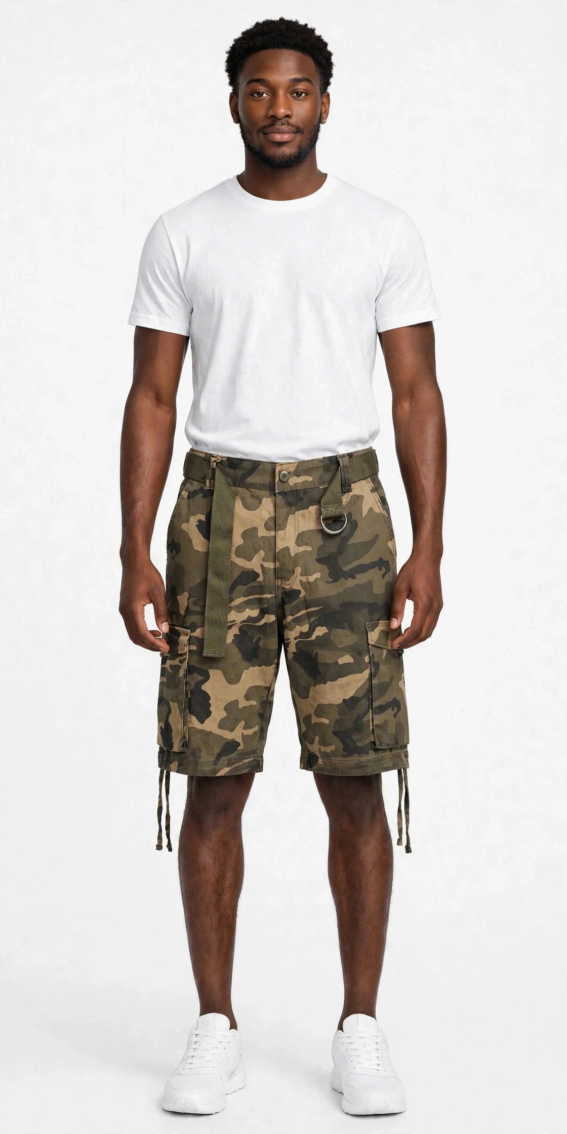 Camo Men Shorts – Tactical Streetwear Cargo Camouflage Shorts for Men