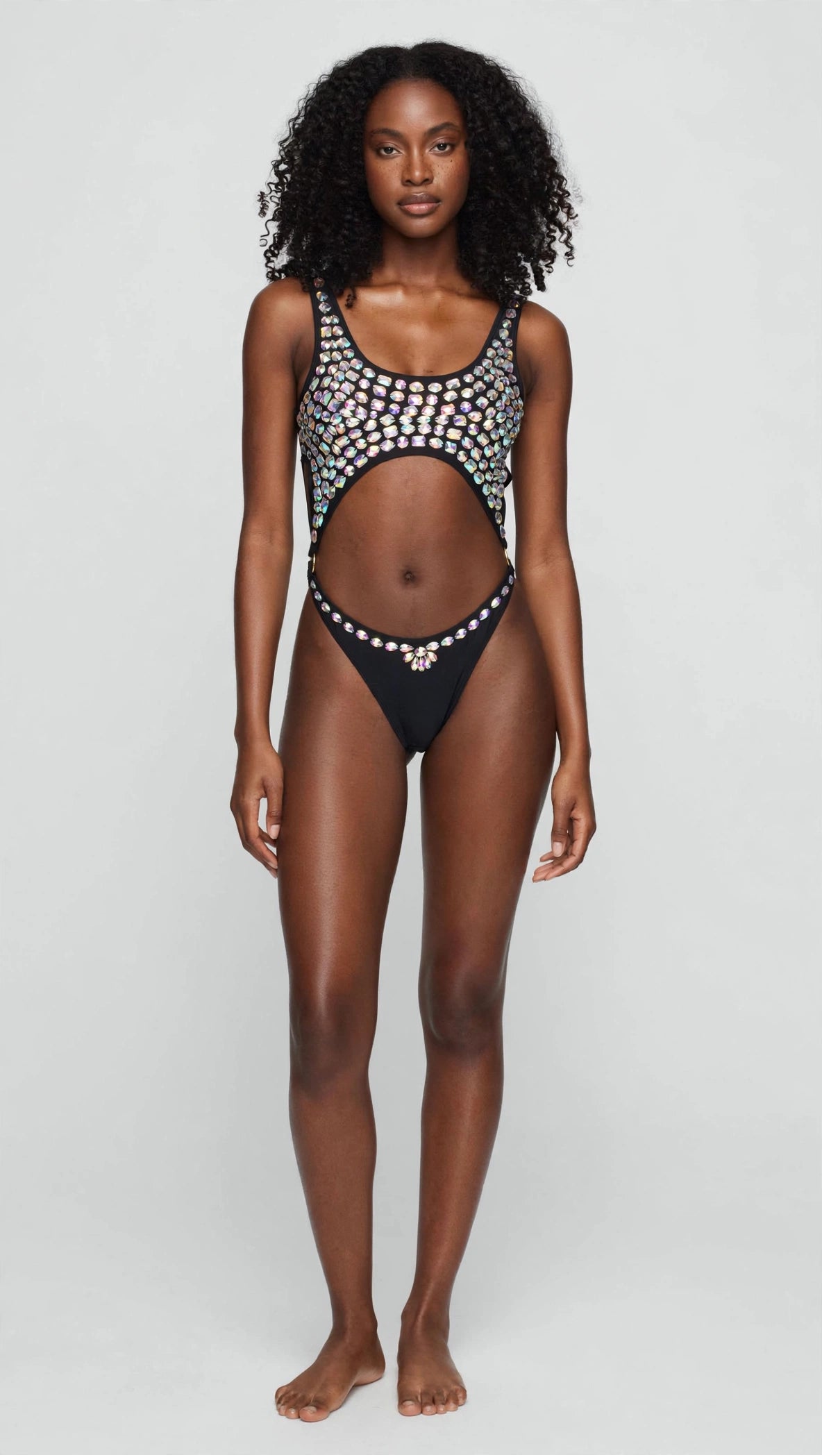 Crystal Temptation Set – Sparkle Rhinestone Two Piece Outfit