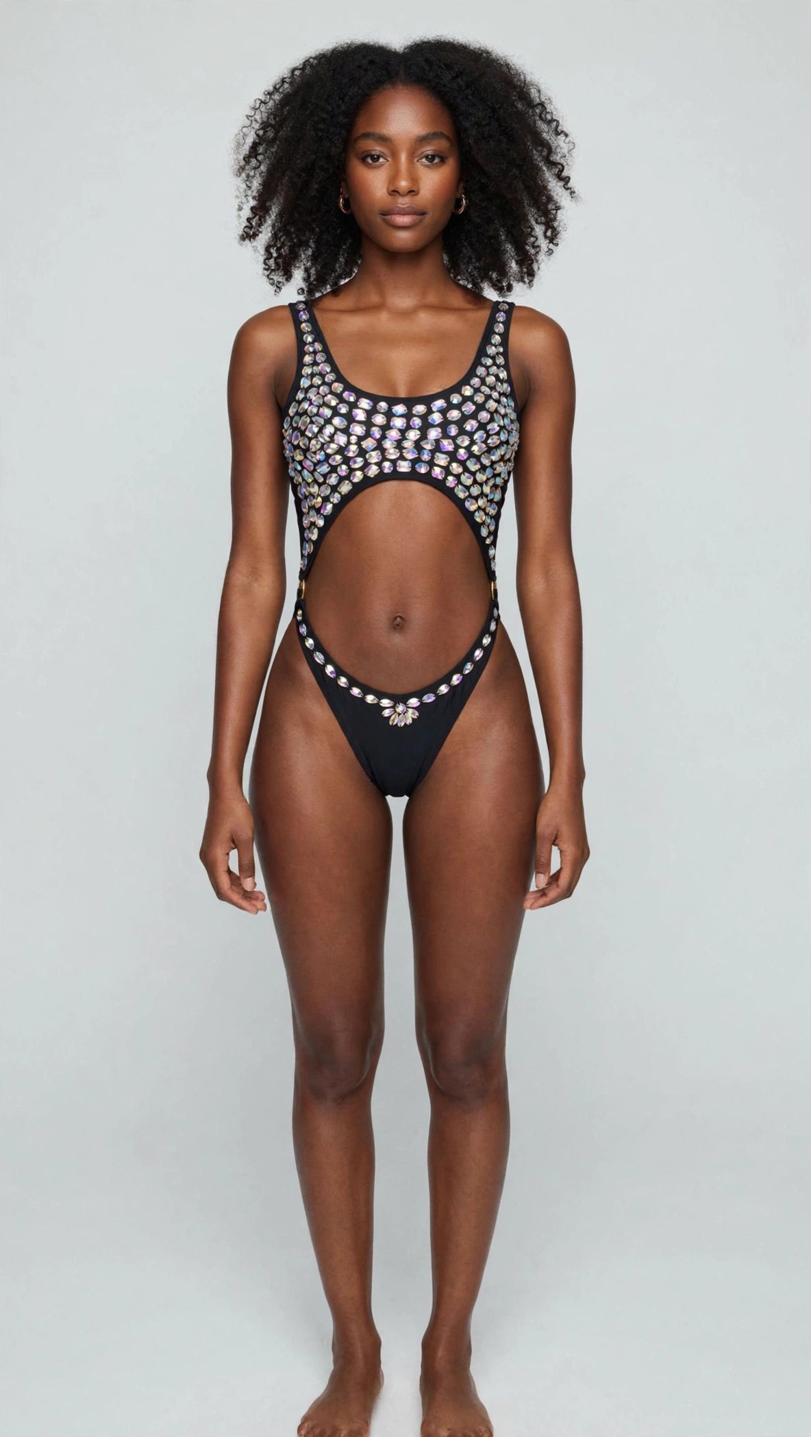 Crystal Temptation Set – Sparkle Rhinestone Two Piece Outfit