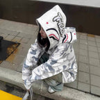 Camo Shark Hoodie for Men and Women front view