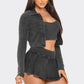 Inside Tank Top Jacket And Skort 3 Pieces Set