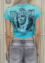 lost utopia frame baby tee back view