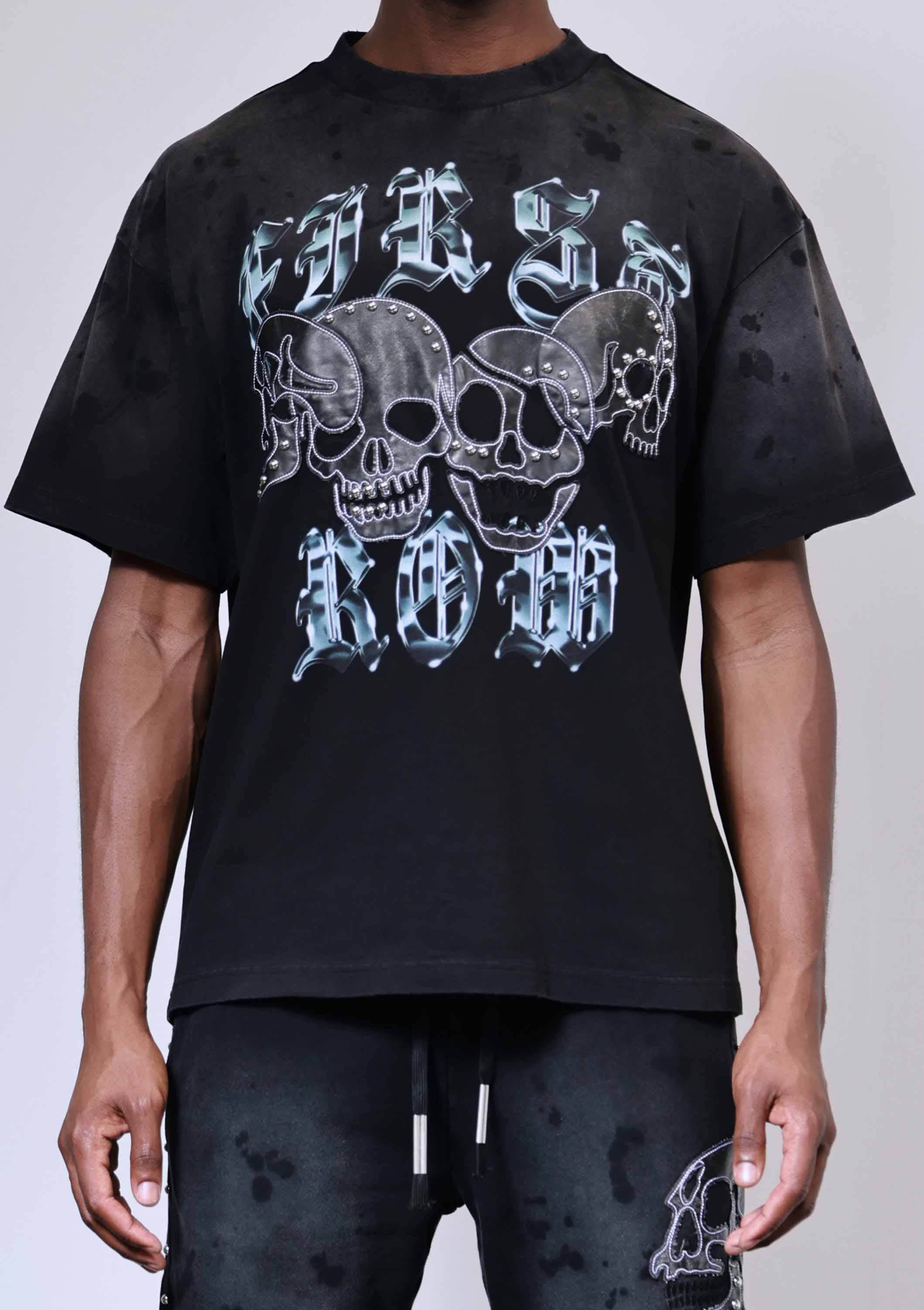 WAKE UP AND BE FIERCE APPLIQUE TEE