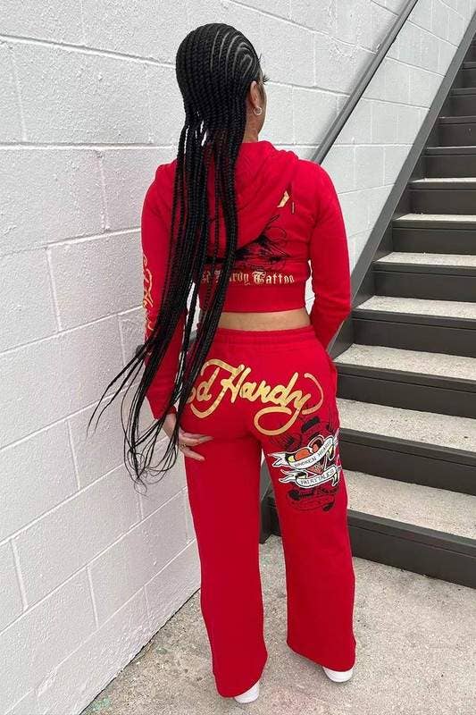 Graphic Tracksuit Set for Women relaxed fit set