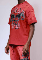 WAKE UP AND BE FIERCE APPLIQUE TEE
