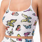 Butterfly Print Shorts Set