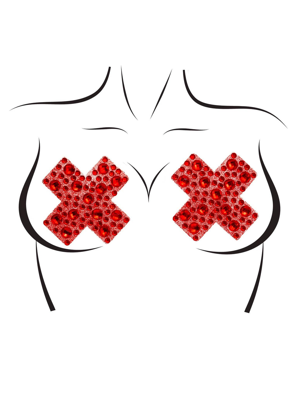 X-Factor Rhinestone Nipple Covers aesthetic fashion detail