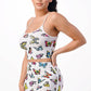Butterfly Print Shorts Set