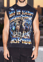 ART OF ESCAPE HORSE MUSCLE TEE