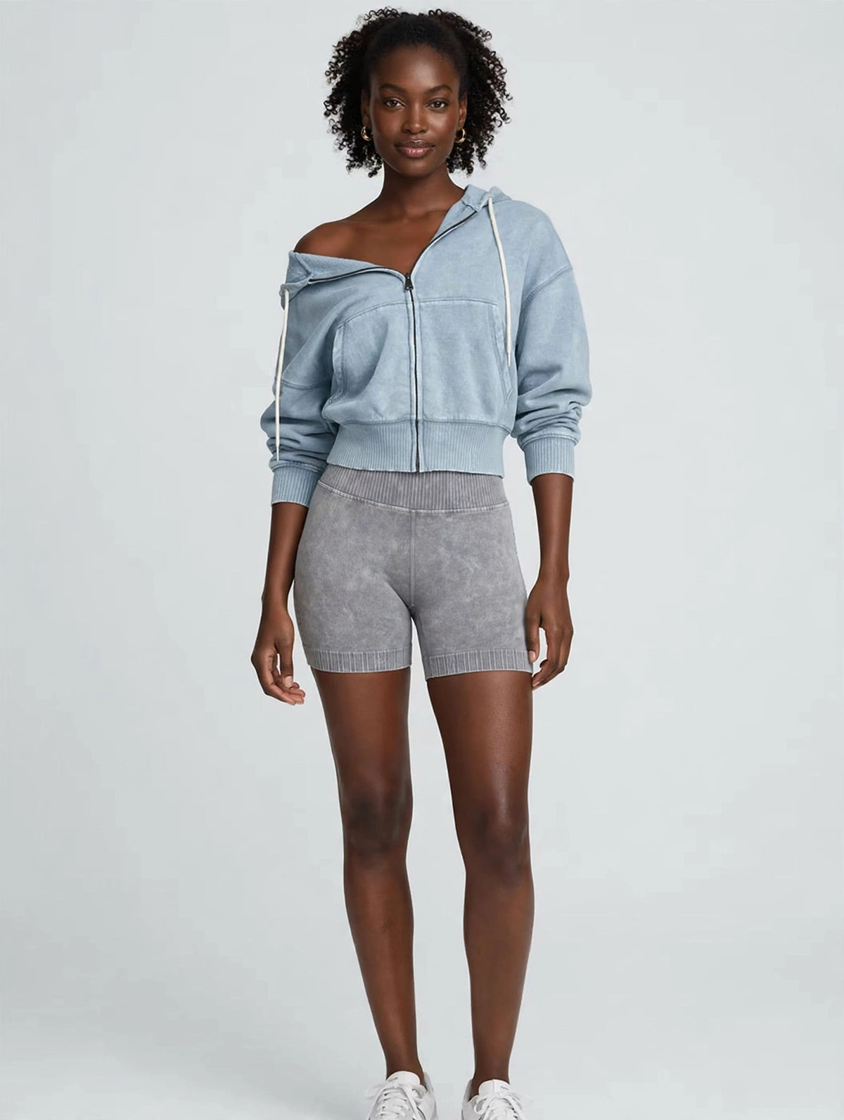 Hoodie Active Short Set – Premium Casual Athleisure Two-Piece Outfit
