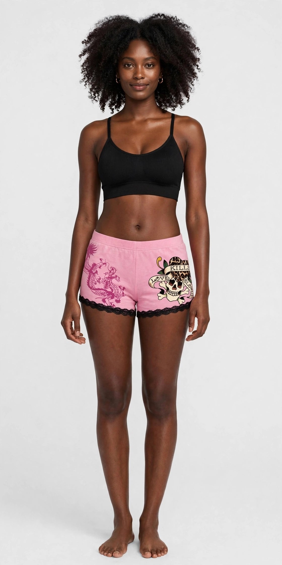LKS Leopard Cheeky Short – Women’s High Waist Leopard Print Shorts