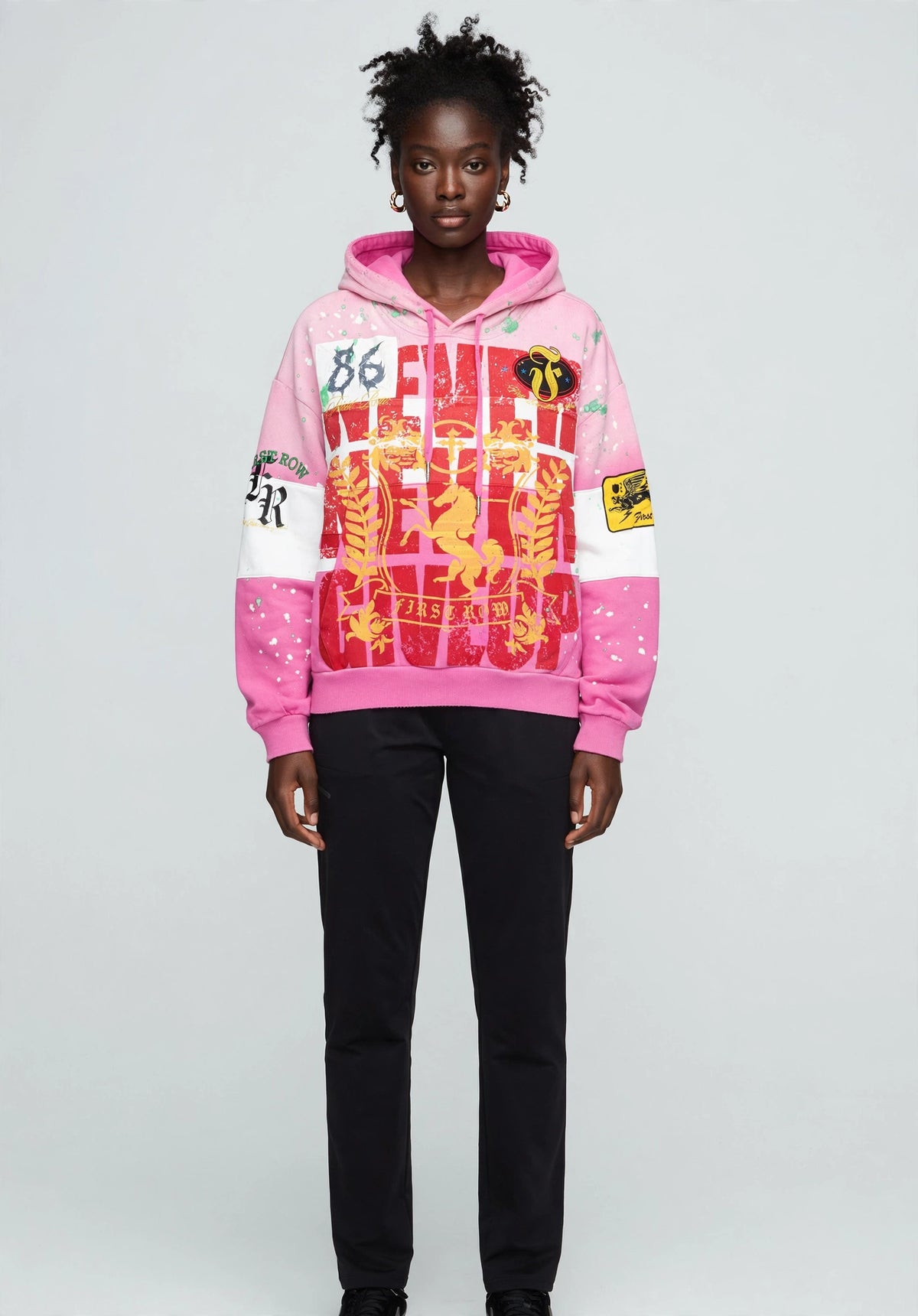 NEVER GIVE UP 86 HOODIE