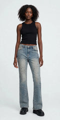 Stone Cold Guapi Jeans – Premium Stacked Grey Streetwear Denim