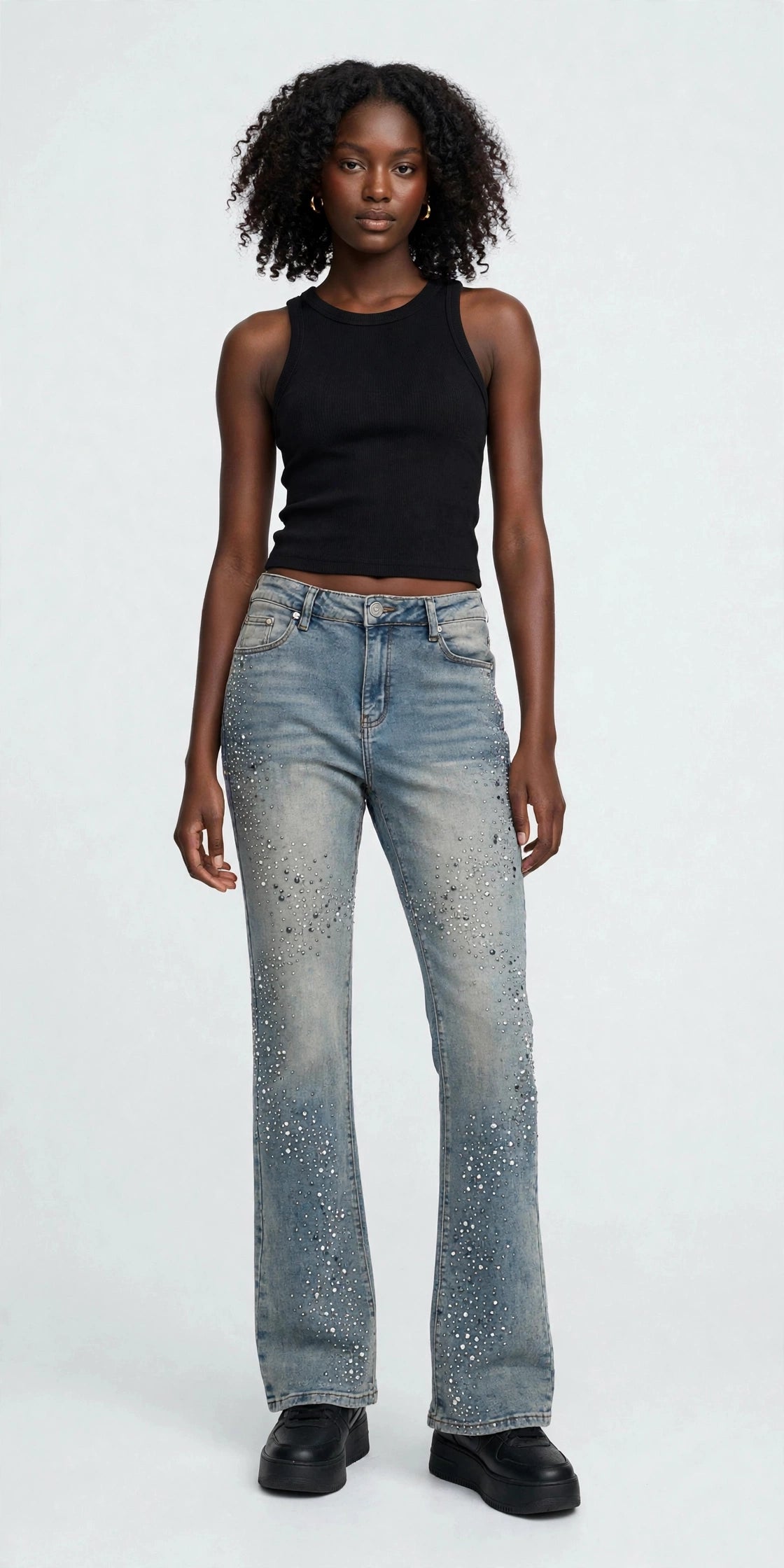Stone Cold Guapi Jeans – Premium Stacked Grey Streetwear Denim