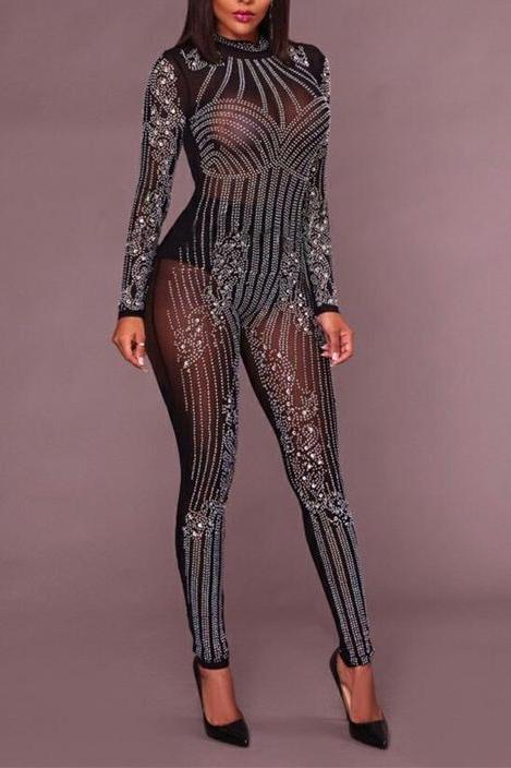 Rhinestone Jumpsuit